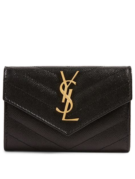 vintage ysl wallet|ysl monogram wallet price.